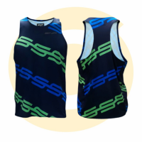 SNP - California Navy Running Jersey - Men - Sleeveless